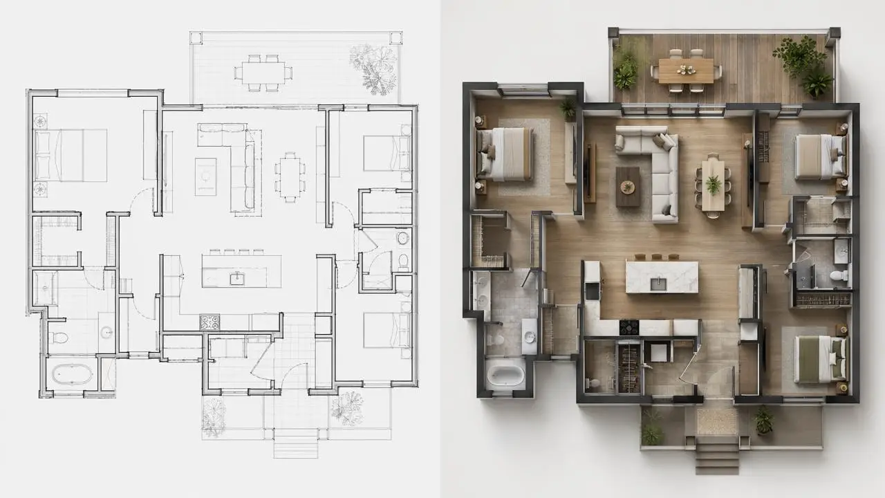 3D floor plan