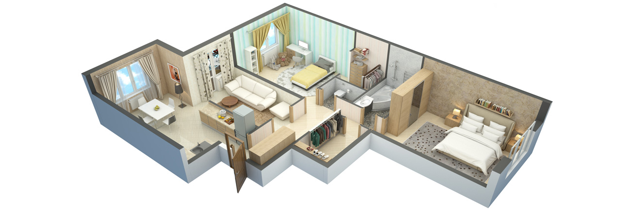 3d floorplan apartment